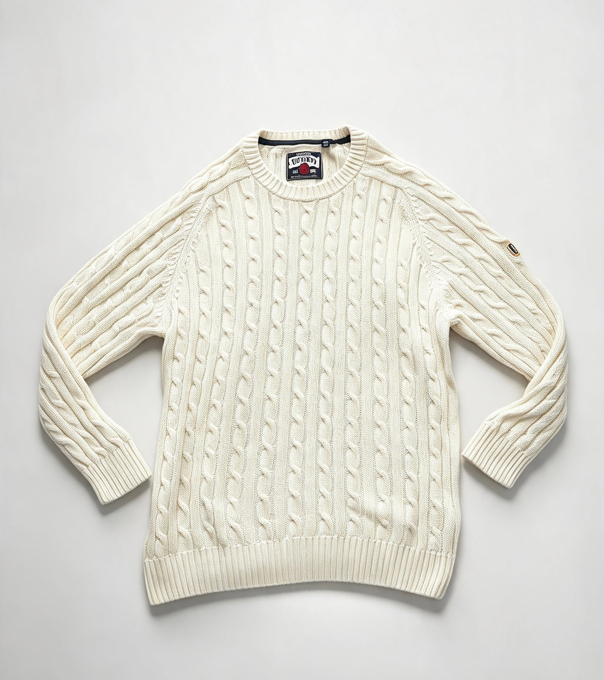 Cable knit super dry jumper