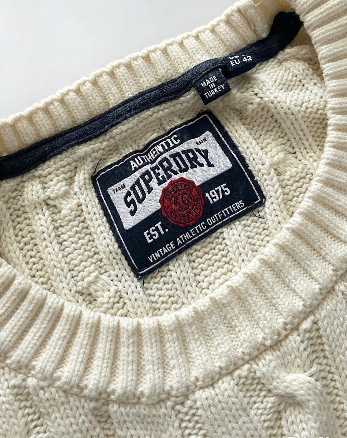 Cable knit super dry jumper